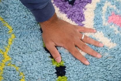 Moroccan Handmade Traditional Azilal Rug 236 X 160 Cm - Moroccan Rugs