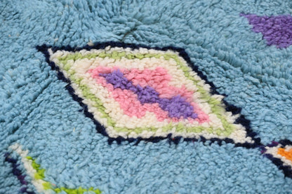 Moroccan Handmade Traditional Azilal Rug 236 X 160 Cm - Moroccan Rugs