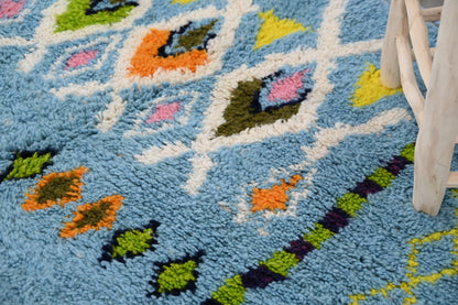 Moroccan Handmade Traditional Azilal Rug 236 X 160 Cm - Moroccan Rugs