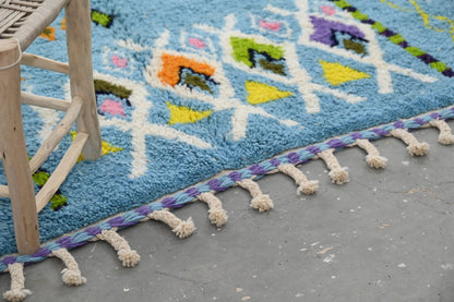 Moroccan Handmade Traditional Azilal Rug 236 X 160 Cm - Moroccan Rugs