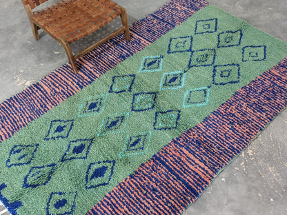 Moroccan Handmade Traditional Azilal rug 243 X 157 cm - Moroccan Rugs