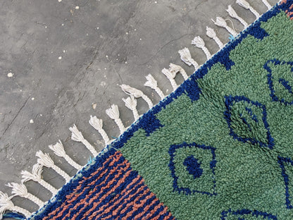 Moroccan Handmade Traditional Azilal rug 243 X 157 cm - Moroccan Rugs