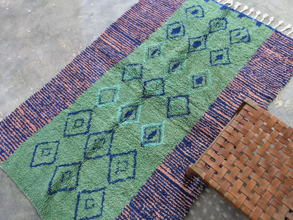 Moroccan Handmade Traditional Azilal rug 243 X 157 cm - Moroccan Rugs