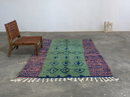 Moroccan Handmade Traditional Azilal rug 243 X 157 cm - Moroccan Rugs