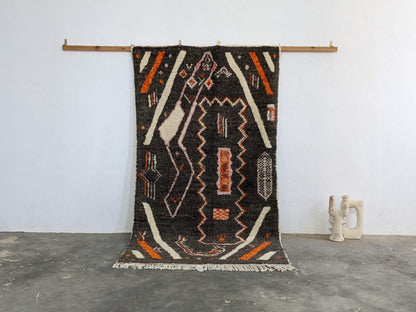 Moroccan Handmade Traditional Azilal Rug 244 X 130 Cm - Moroccan Rugs