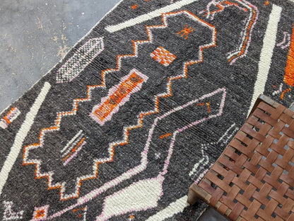 Moroccan Handmade Traditional Azilal Rug 244 X 130 Cm - Moroccan Rugs