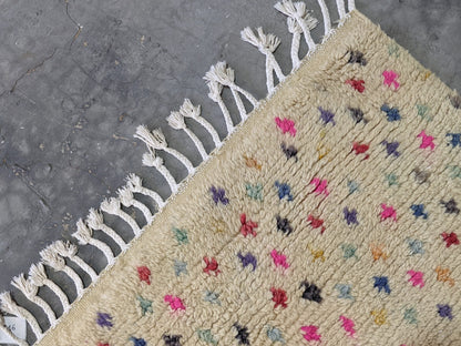 Moroccan Handmade Traditional Azilal Rug 244 X 148 Cm - Moroccan Rugs