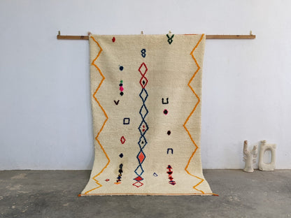 Moroccan Handmade Traditional Azilal Rug 246 X 143 Cm - Moroccan Rugs