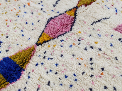 Moroccan Handmade Traditional Azilal Rug 246 X 166 Cm - Moroccan Rugs