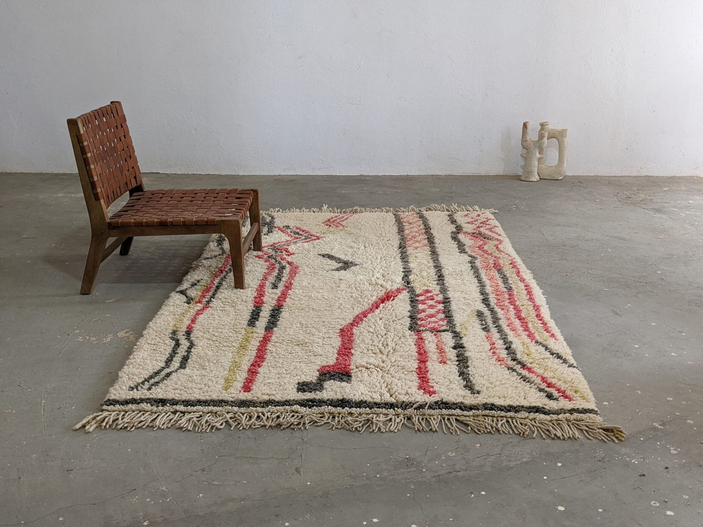 Moroccan Handmade Traditional Azilal Rug 250 X 155 Cm - Moroccan Rugs