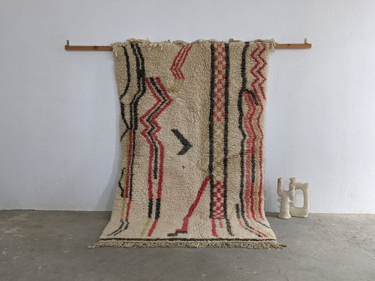 Moroccan Handmade Traditional Azilal Rug 250 X 155 Cm - Moroccan Rugs
