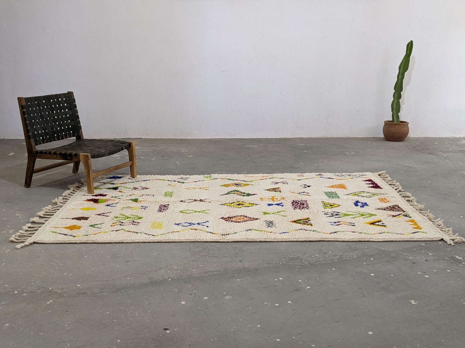 Moroccan Handmade Traditional Azilal Rug 250 X 161cm - Moroccan Rugs
