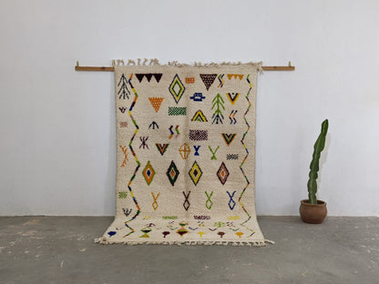 Moroccan Handmade Traditional Azilal Rug 250 X 161cm - Moroccan Rugs