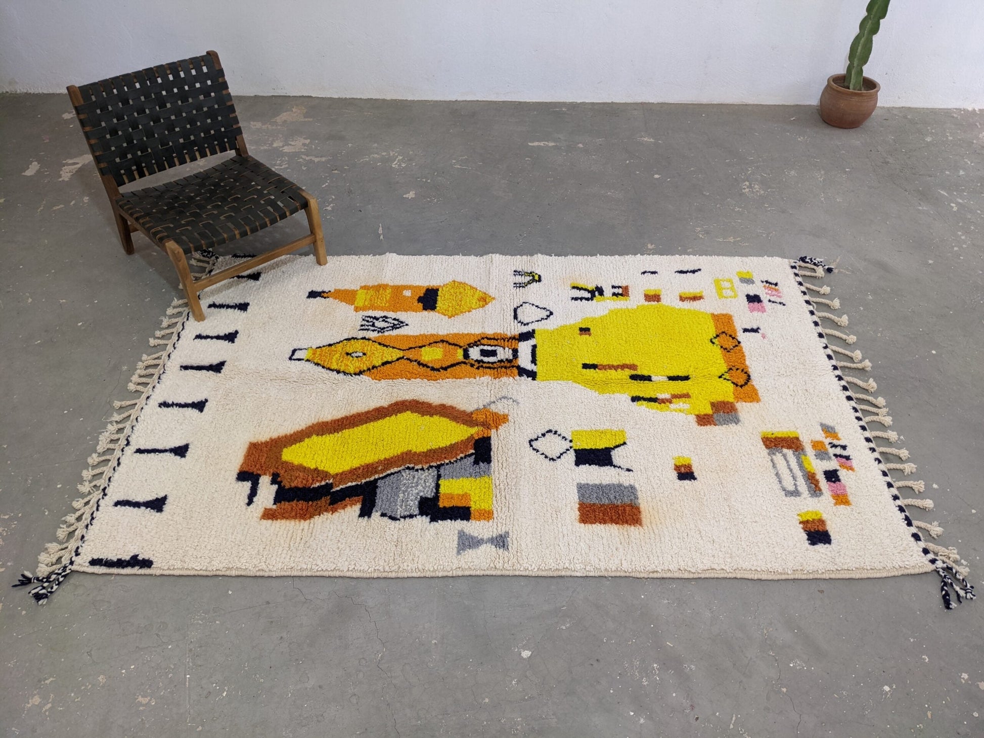 Moroccan Handmade Traditional Azilal Rug 250 x 162 cm - Moroccan Rugs