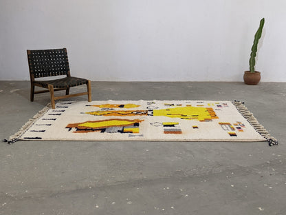 Moroccan Handmade Traditional Azilal Rug 250 x 162 cm - Moroccan Rugs