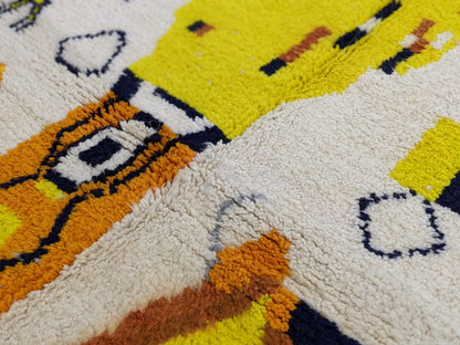 Moroccan Handmade Traditional Azilal Rug 250 x 162 cm - Moroccan Rugs