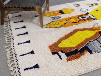 Moroccan Handmade Traditional Azilal Rug 250 x 162 cm - Moroccan Rugs