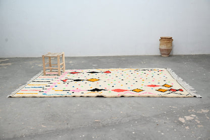 Moroccan Handmade Traditional Azilal Rug 251 X 152 Cm - Moroccan Rugs