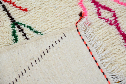 Moroccan Handmade Traditional Azilal Rug 252 X 145 Cm - Moroccan Rugs