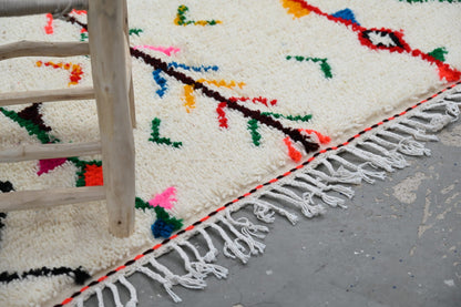 Moroccan Handmade Traditional Azilal Rug 252 X 145 Cm - Moroccan Rugs