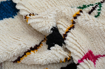 Moroccan Handmade Traditional Azilal Rug 252 X 145 Cm - Moroccan Rugs