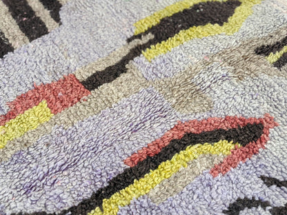 Moroccan Handmade Traditional Azilal Rug 252 X 146 Cm - Moroccan Rugs