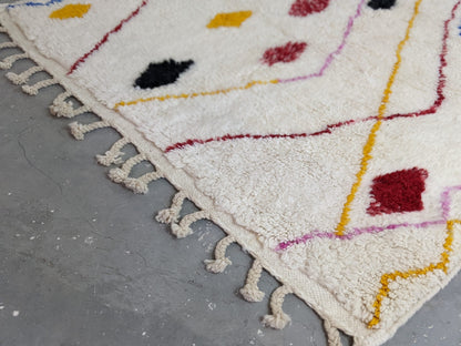 Moroccan Handmade Traditional Azilal Rug 252 X 160 Cm - Moroccan Rugs