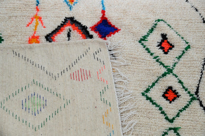 Moroccan Handmade Traditional Azilal Rug 253 X 154 Cm - Moroccan Rugs