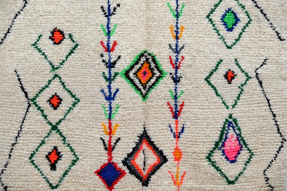 Moroccan Handmade Traditional Azilal Rug 253 X 154 Cm - Moroccan Rugs