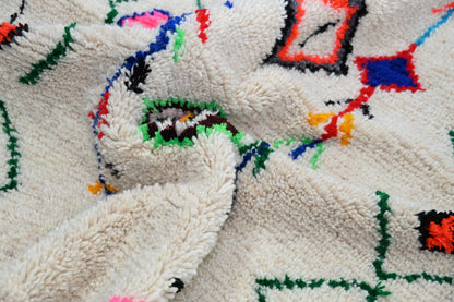 Moroccan Handmade Traditional Azilal Rug 253 X 154 Cm - Moroccan Rugs