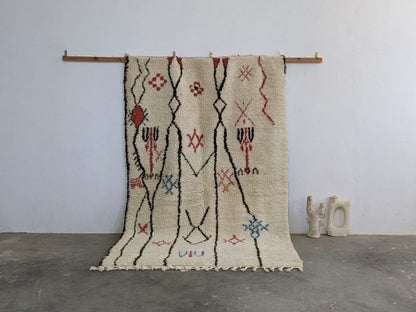 Moroccan Handmade Traditional Azilal Rug 253 X 165 Cm - Moroccan Rugs