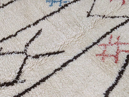 Moroccan Handmade Traditional Azilal Rug 253 X 165 Cm - Moroccan Rugs