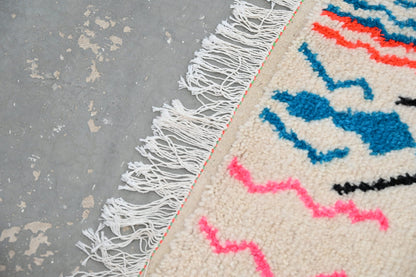 Moroccan Handmade Traditional Azilal Rug 254 X 143 Cm - Moroccan Rugs