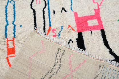 Moroccan Handmade Traditional Azilal Rug 254 X 143 Cm - Moroccan Rugs