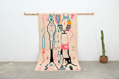 Moroccan Handmade Traditional Azilal Rug 254 X 143 Cm - Moroccan Rugs