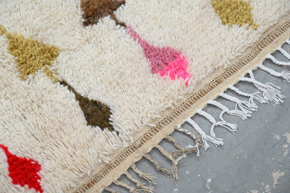 Moroccan Handmade Traditional Azilal Rug 255 X 155 Cm - Moroccan Rugs