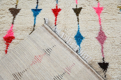 Moroccan Handmade Traditional Azilal Rug 255 X 155 Cm - Moroccan Rugs