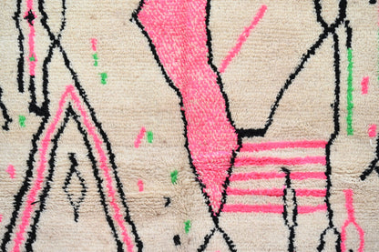 Moroccan Handmade Traditional Azilal rug 256 X 136 Cm - Moroccan Rugs