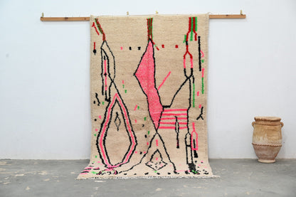 Moroccan Handmade Traditional Azilal rug 256 X 136 Cm - Moroccan Rugs