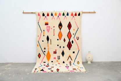 Moroccan Handmade Traditional Azilal Rug 256 X 155 Cm - Moroccan Rugs