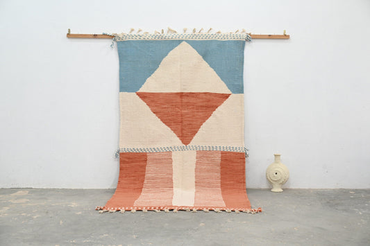 Moroccan Handmade Traditional Azilal Rug 260 X 141 Cm - Moroccan Rugs