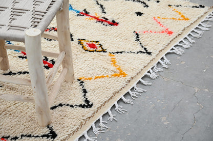 Moroccan Handmade Traditional Azilal Rug 260 X 145 Cm - Moroccan Rugs