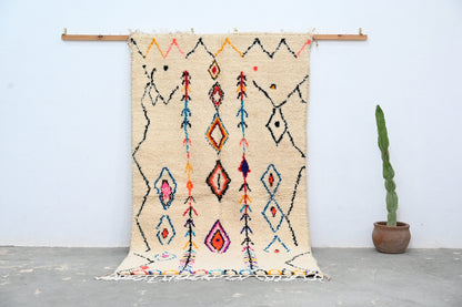 Moroccan Handmade Traditional Azilal Rug 260 X 145 Cm - Moroccan Rugs