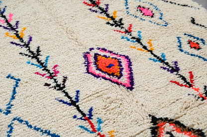 Moroccan Handmade Traditional Azilal Rug 260 X 145 Cm - Moroccan Rugs