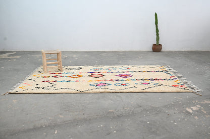 Moroccan Handmade Traditional Azilal Rug 260 X 145 Cm - Moroccan Rugs