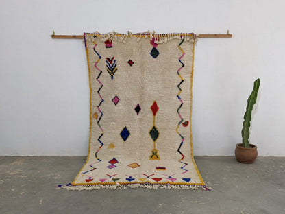 Moroccan Handmade Traditional Azilal Rug 260 X 148 Cm - Moroccan Rugs