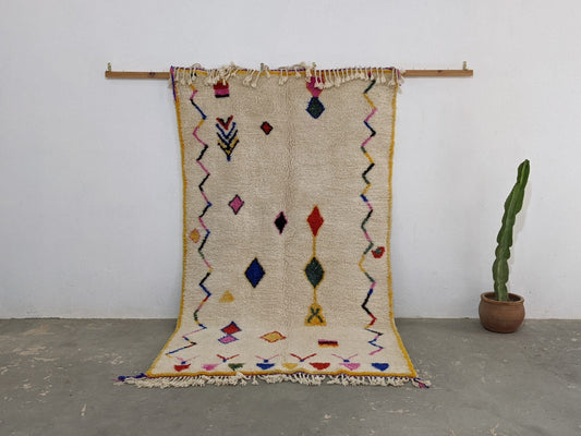 Moroccan Handmade Traditional Azilal Rug 260 X 148 Cm - Moroccan Rugs