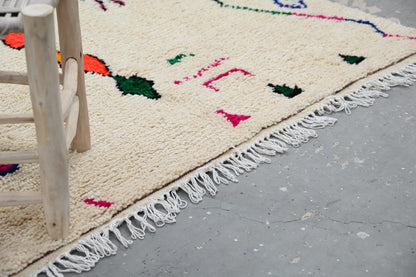 Moroccan Handmade Traditional Azilal Rug 260 X 148 Cm - Moroccan Rugs