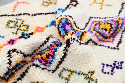 Moroccan Handmade Traditional Azilal Rug 260 X 155 Cm - Moroccan Rugs