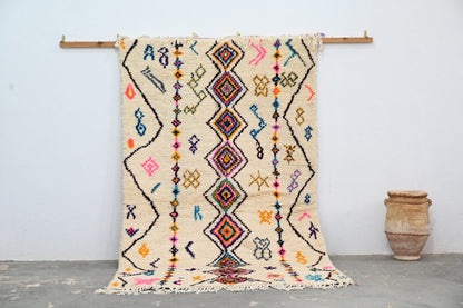 Moroccan Handmade Traditional Azilal Rug 260 X 155 Cm - Moroccan Rugs